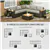 6-Piece Rattan Patio Furniture Set Including Corner Sofa