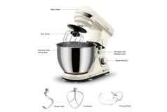Ventray Stand Mixer 6-Speed 4.5-Quart Stainless Steel Bowl - Beige - Click for more details