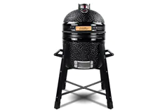London Sunshine Ceramic BBQ Charcoal Kamado Grill 15 inch -BLACK - Click for more details