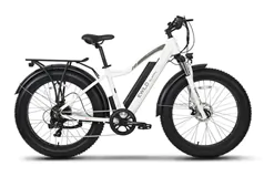 Emmo 26inch Fat Tire All-Terrain E-Bike -Cruiser -48V Li-Ion - White - Click for more details