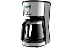 BLACK + DECKER 12 Cup Programmable Coffee Maker in Silver - Click for more details