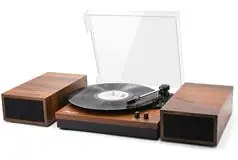 LP&amp;No.1 Bluetooth Vinyl Record Player with External Speakers - Click for more details