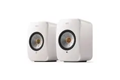 KEF LSX II Wireless all-in-one HiFi Speakers (Set of 2, Mineral White) - Click for more details