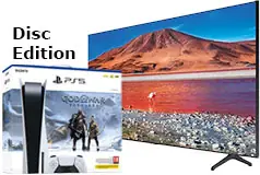 Samsung 60” TU7000 UHD 4K Smart TV &amp; PlayStation 5 (Disc) God of War Ragnarok Bundle - Click for more details