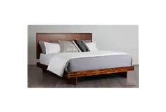 Rustic Classics Jasper Reclaimed Wood King Platform Bed in Brown - Click for more details