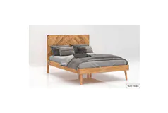 Rustic Classics Cypress Reclaimed Wood King Platform Bed in Spice - Click for more details