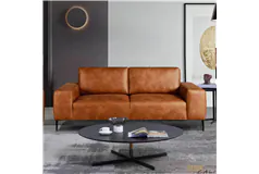 Urban Cali Fresno Sofa in Rustic Light Brown - Click for more details