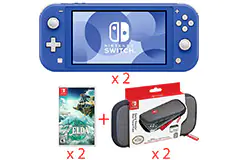 Nintendo Switch Lite in Blue - Bundle of 2 - Click for more details