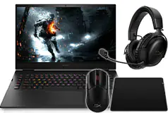 HP OMEN 17.3” RTX™ 4060 Gaming Laptop with Headset / Mouse / Pad Bundle - Click for more details