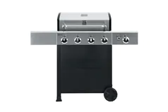 Kenmore - 4 Burner Gas Grill Plus Side Burner - Black with Stainless S - Click for more details
