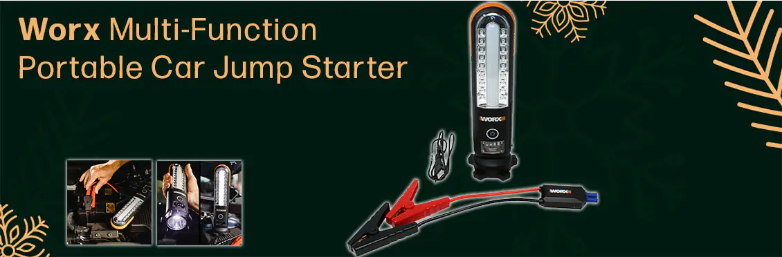 Worx Multi-Function Portable Car Jump Starter w/USB Charging  - Click for more details