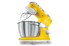 Sencor STM3626YL 6 Speed Stand Mixer with Pouring Shield, Yellow