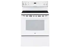 GE 5.0 cu. ft. Electric Freestanding Range - White - Click for more details