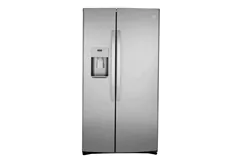 GE 21.8 Cu Ft 36 In Refrigerator Stainless Steel Side by side