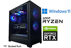 Quoted Tech Frontier RTX 4070 Gaming Desktop Tower 