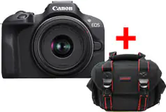 Canon EOS R100 RF-S18-45mm Lens Kit with Camera Bag - Click for more details