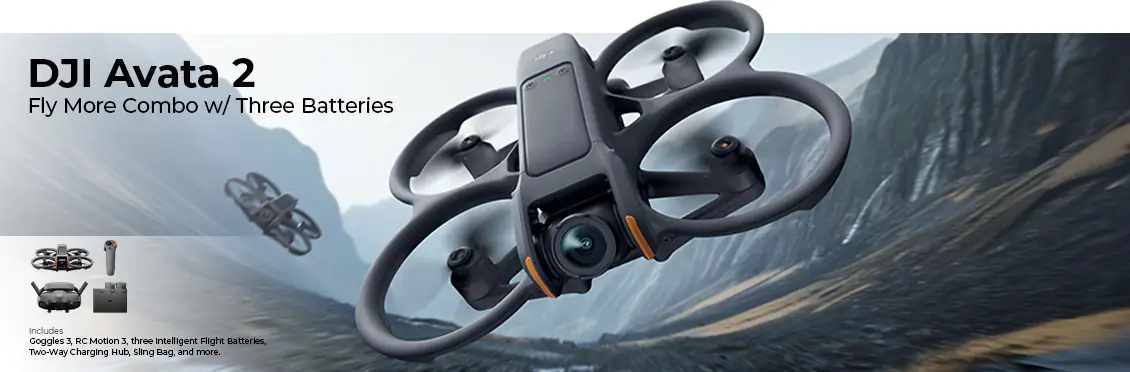 DJI Avata 2 Fly More Combo Drone with Three Batteries  - Click for more details