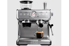 Ultima Cosa Presto Bollente Espresso Machine with Grinder - Stainless Steel - Click for more details