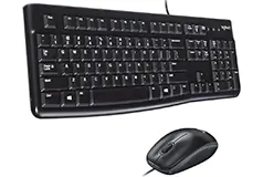 Logitech Corded Keyboard and Mouse Combo - Black - Click for more details