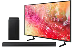 Samsung 75” DU7100 UHD 4K Smart TV + Samsung HW-B750D 5.1ch Soundbar with Sub Woofer - Click for more details