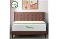 1 inch Queen - Gel Memory Foam Mattress Topper & 2 Free Pillows - Click for more details