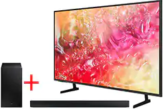 Samsung 55” DU7100 UHD 4K Smart TV + Samsung Essential C-Series HW-C445 2.1ch Soundbar - Click for more details