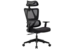 TygerClaw Premium Ergonomic High Back Mesh Chair - Black