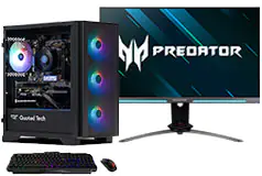 QT Shield RTX 4060 Gaming Desktop Tower + Acer Predator 27” WQHD Gaming Monitor - Click for more details