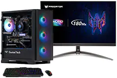 QT Shield RTX 4060 GDT + Acer Predator V3 27" WQHD Gaming Monitor