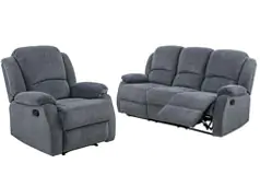Crawford Recliner Set S/C in Gray