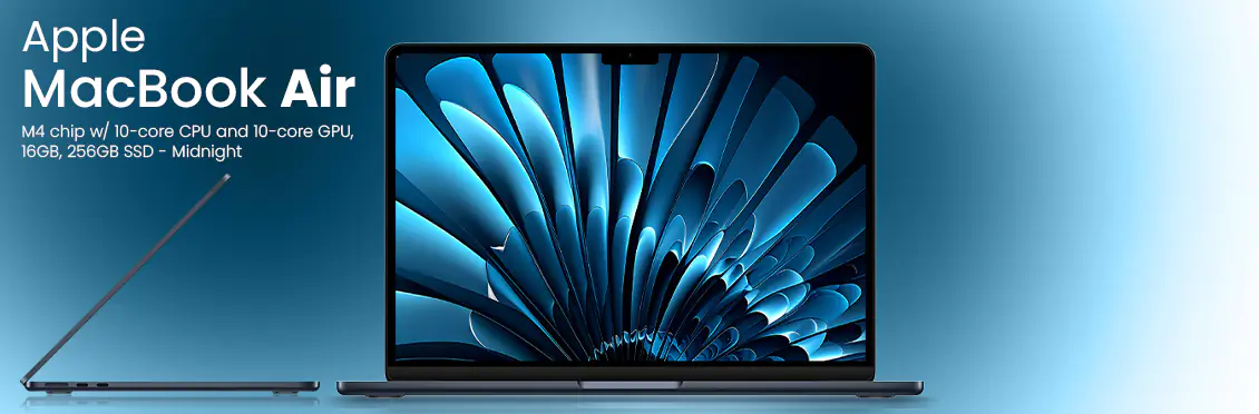 Apple MacBook Air 15.3” M4 Laptop - Midnight
