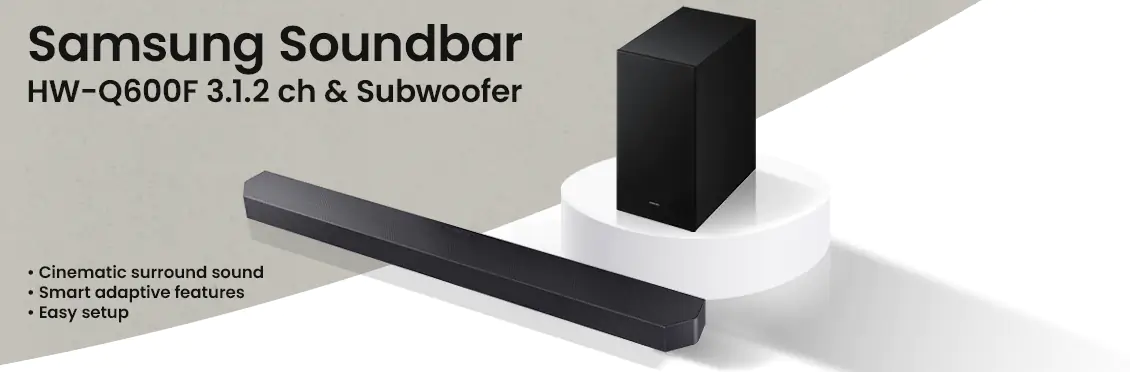 Samsung Q-series Soundbar HW-Q600F 3.1.2 ch Subwoofer  - Click for more details