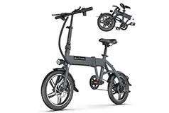Blutron 350W Foldable eBike - Grey - Click for more details