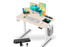 IMGadgets Electric Standing Desk with Desk Clamp Power Strip - Click for more details