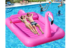 Pink 3 to 4 Person Lounger with Cup Holders - Click for more details