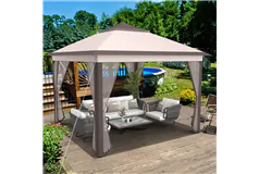 QuickShade 2-Tier Gazebo - Beige - Click for more details