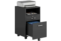 Office Lockable Rolling Filing Cabinet - Click for more details
