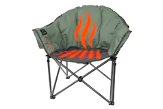 KUMA Heated Bluetooth Camping Chair with Power Bank – Sage - Click for more details