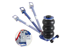 3-Ton Triple-Bag Air Jack with Adjustable Handle – Blue - Click for more details
