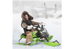 Kids Snow Racer Sleds with Padded Rubber Seat - Click for more details