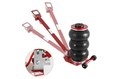 3-Ton Triple-Bag Air Jack with Adjustable Handle – Red - Click for more details