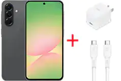 Samsung Galaxy A56 6.7” 5G 256GB Unlocked + Charging Kit 30W Bundle
