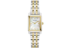 Bulova Sutton Silver and Gold Rectangle Ladies Watch - Click for more details