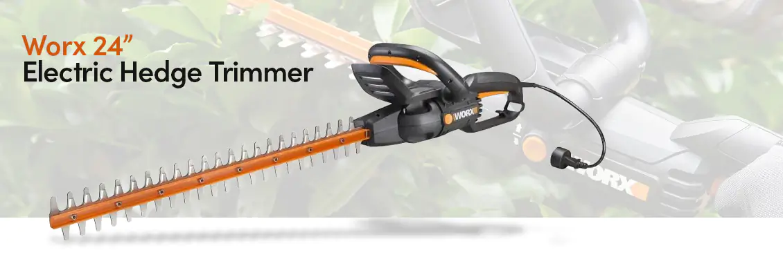Worx 24” Electric Hedge Trimmer - Black  - Click for more details