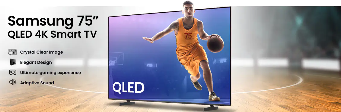 Samsung 75” QLED Q6F 4K Smart TV  - Click for more details