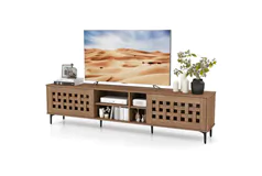 TV Stand for TVs up to 80&#39; with 2 Doors and Storage Cabinets - Click for more details