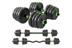 66lb 3 in 1 Adjustable Weights Dumbbell Set - Click for more details