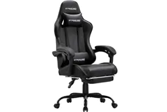 ErgoMax Adjustable Gaming Chair with Footrest - Click for more details