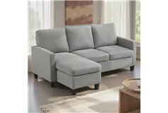 Modern L-Shaped Sectional Sofa with Reversible Chaise - Click for more details