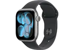 Apple Watch Series 11 42mm Space Grey Case/Black Band (M/L)  - Click for more details